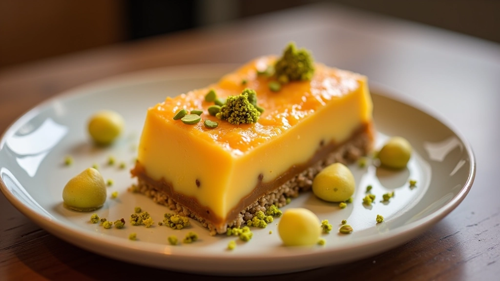 Fusion dessert plating
